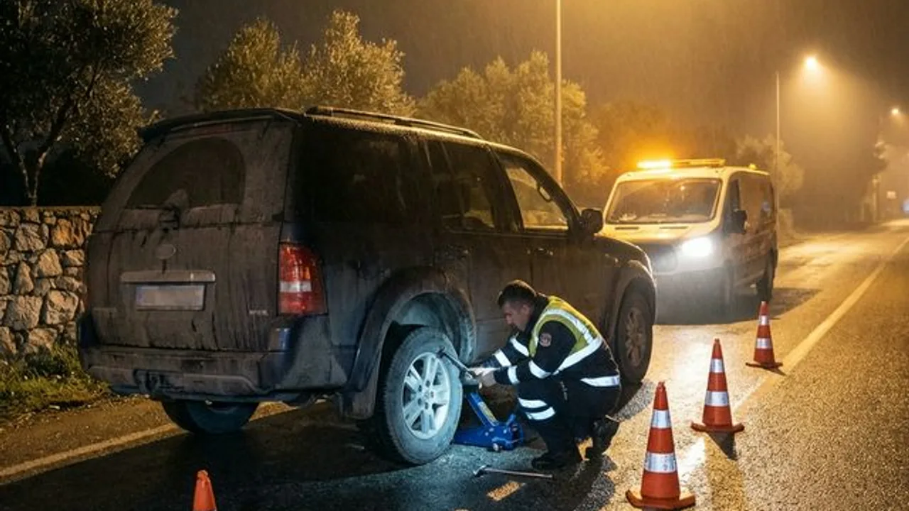 Urla acil lastikçi gece yol yardım servisi